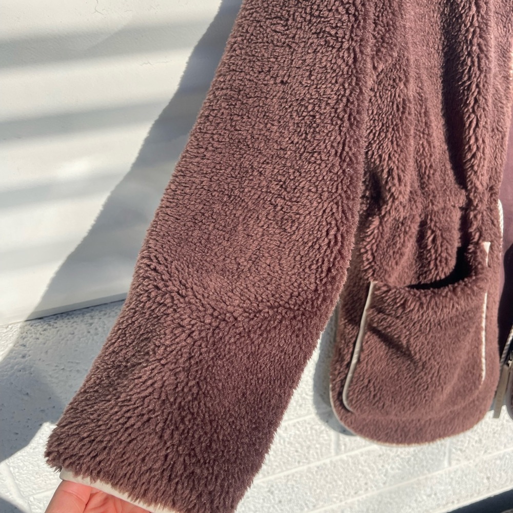 🧸Varley Angelina Sherpa Coat French Roast Size S NWT Sold Out Size - Picture 13 of 13